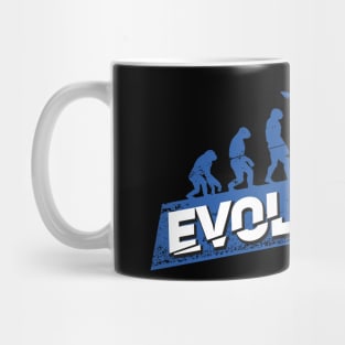 Skateboarding Evolution Skateboarder Gift Mug